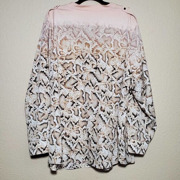 Calvin Klein Utility Ombre Snake Print Tunic 2X - Picture 5 of 9
